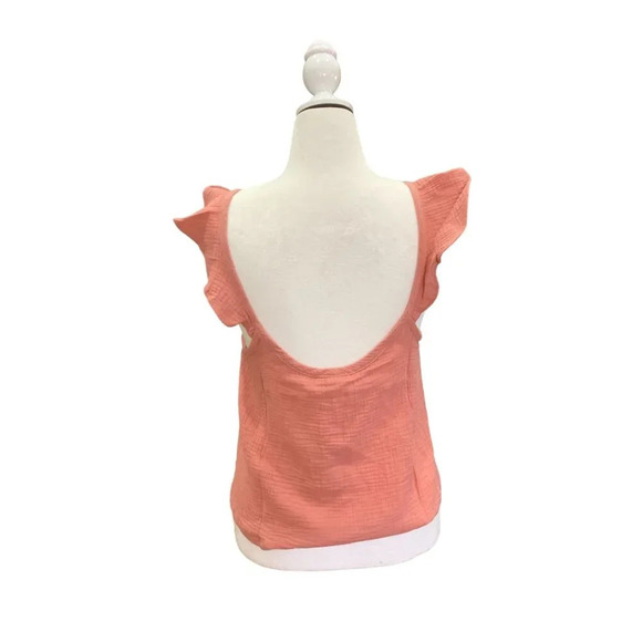 Marine Layer Pink Ruffle Sleeve Top - Picture 5 of 8